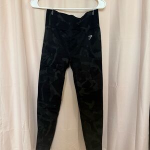 Gymshark Black Camouflage Leggings